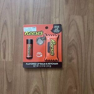 Reese's Flavored Lip Balm & Keychain Net Wt. 0.12 oz. Handy Carrying Key Chain